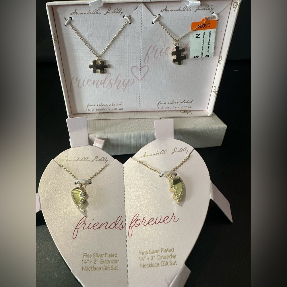🆕Bundle of 2 Sets Annabelle Lilly Friendship Necklaces